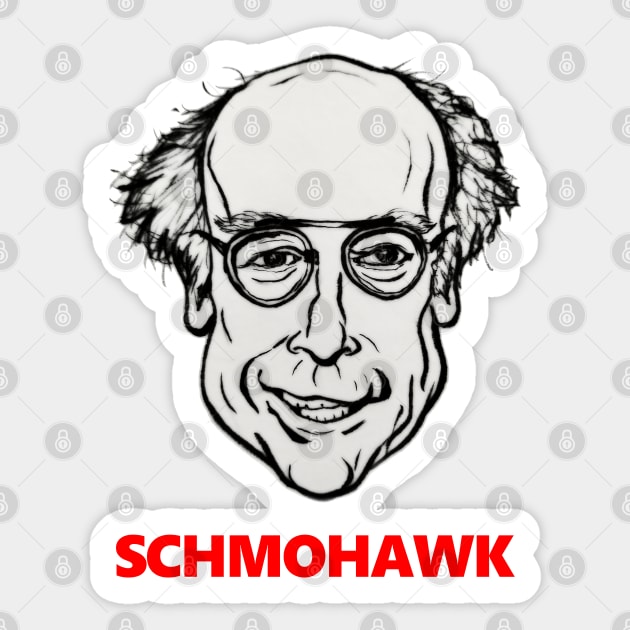 Larry David, Schmohawk. Sticker by smadge